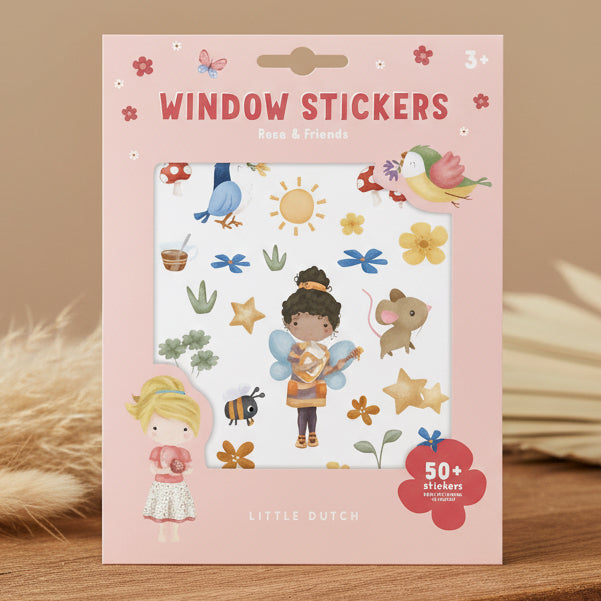 Fenstersticker mit liebevollen Motiven fuer Kinder zum Dekorieren von Fenstern, Spiegeln und anderen glatten Oberflaechen