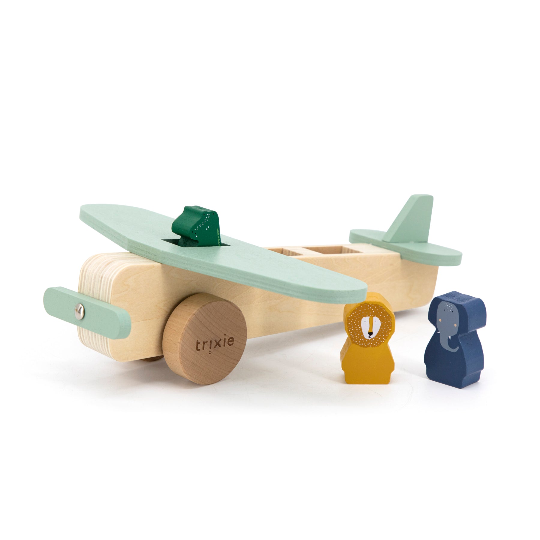 Avion en bois avec animaux | Trixie