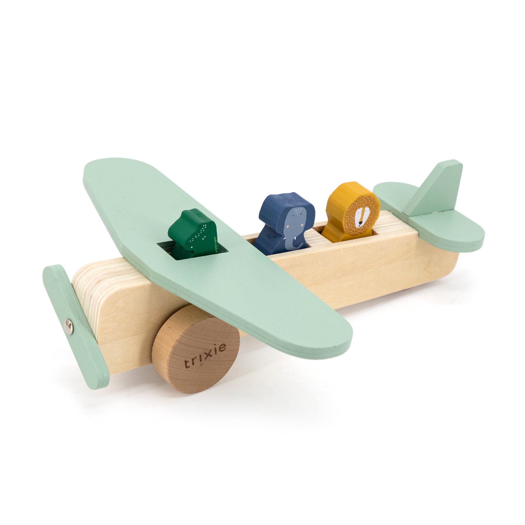 Avion en bois avec animaux | Trixie