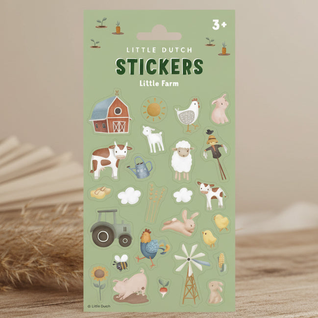 Sticker fuer Kinder mit Bauernhof Motiven zum kreativen Basteln, Gestalten und fantasievollen Spielen