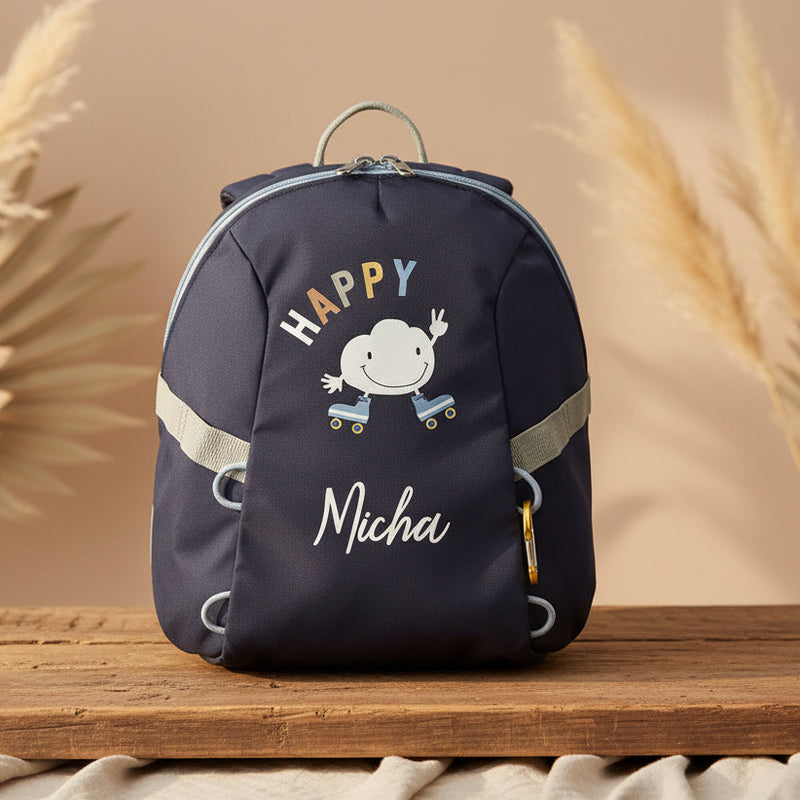 Sac à dos de maternelle Tiny Outdoor - Nuages, Bleu foncé | Lässig