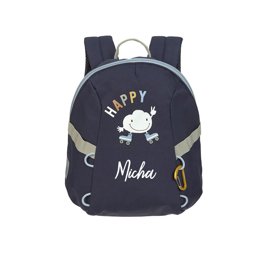 Sac à dos de maternelle Tiny Outdoor - Nuages, Bleu foncé | Lässig