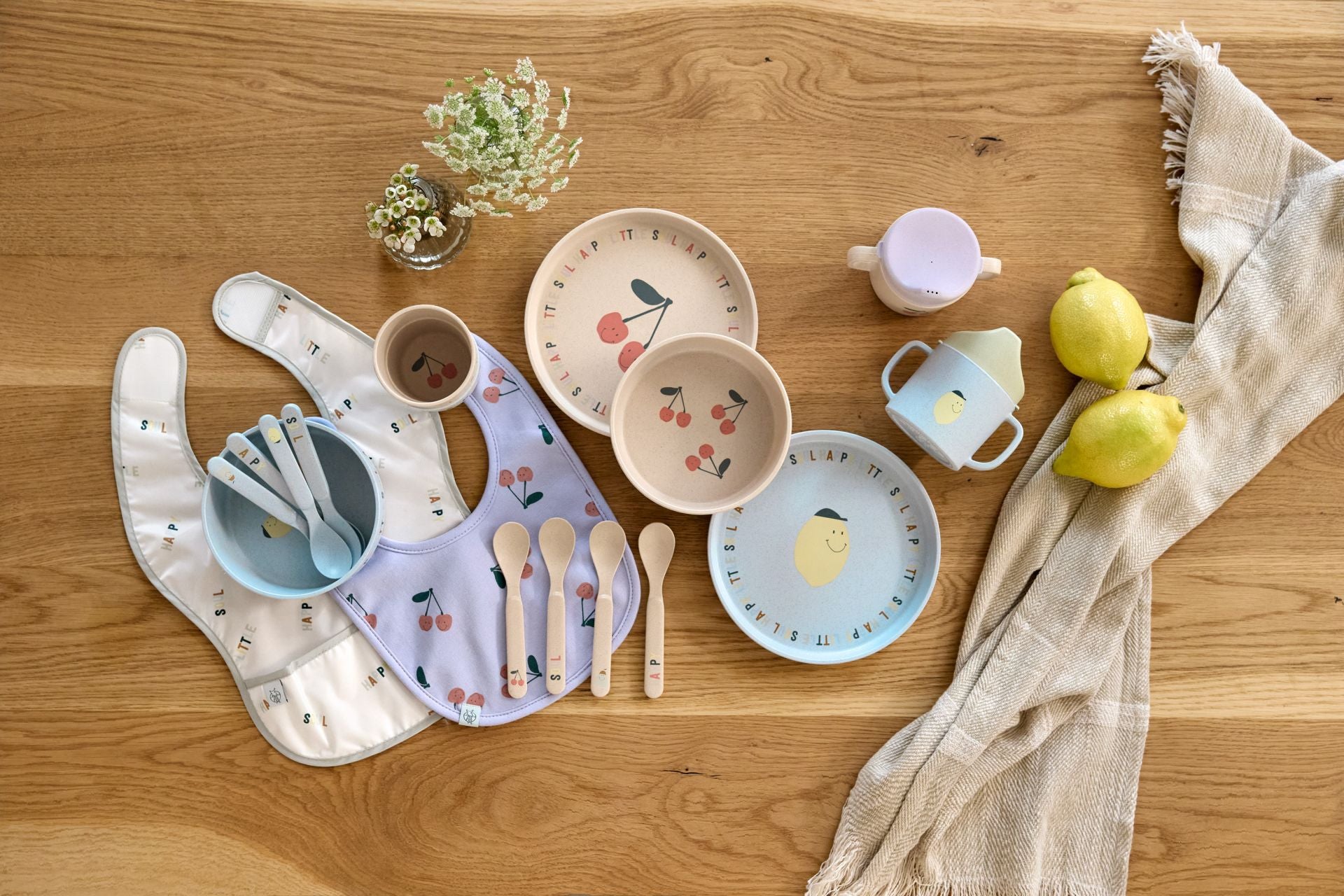 Service de table pour enfants Happy Fruits - Cerise | Lässig