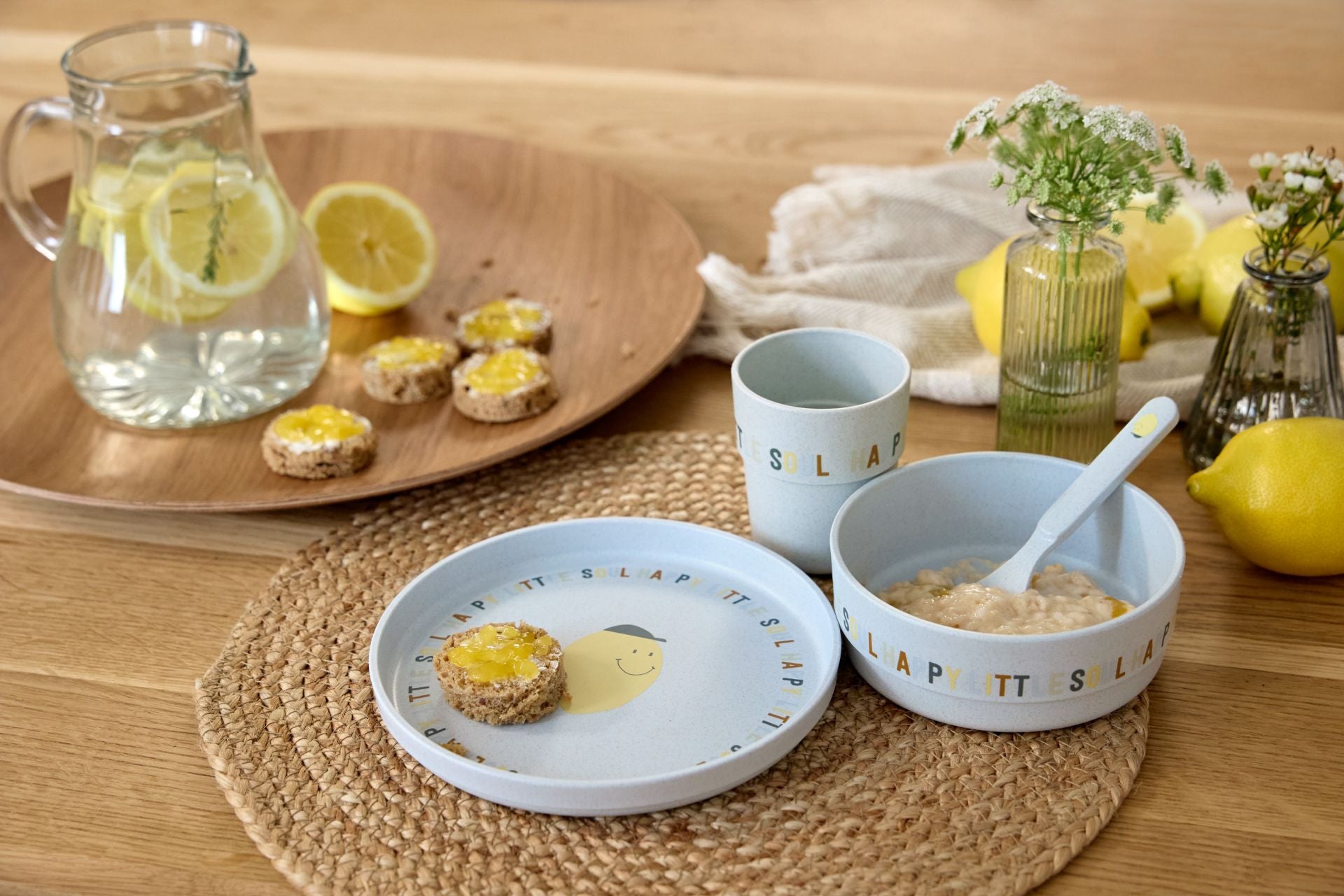 Children's tableware set Happy Fruits - Lemon | Lässig
