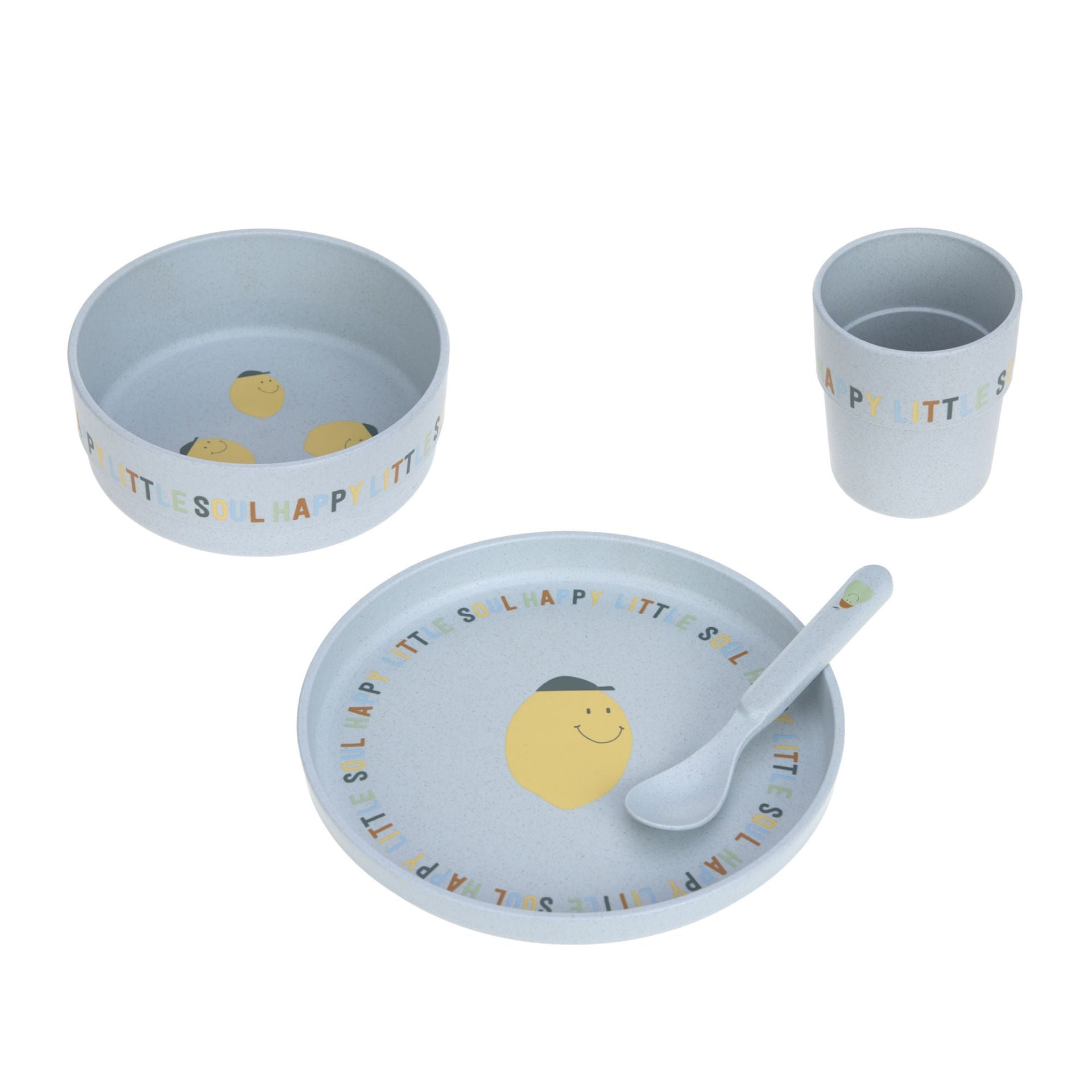 Children's tableware set Happy Fruits - Lemon | Lässig
