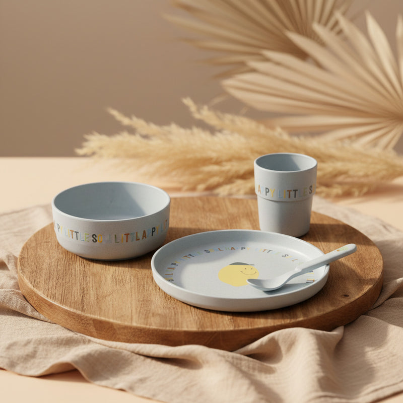 Service de table enfant Happy Fruits - Citron | Lässig