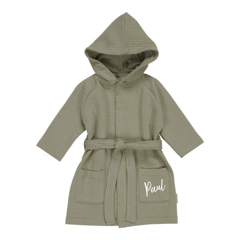 Pure Olive Bathrobe – Cuddly Kids' Bathrobe