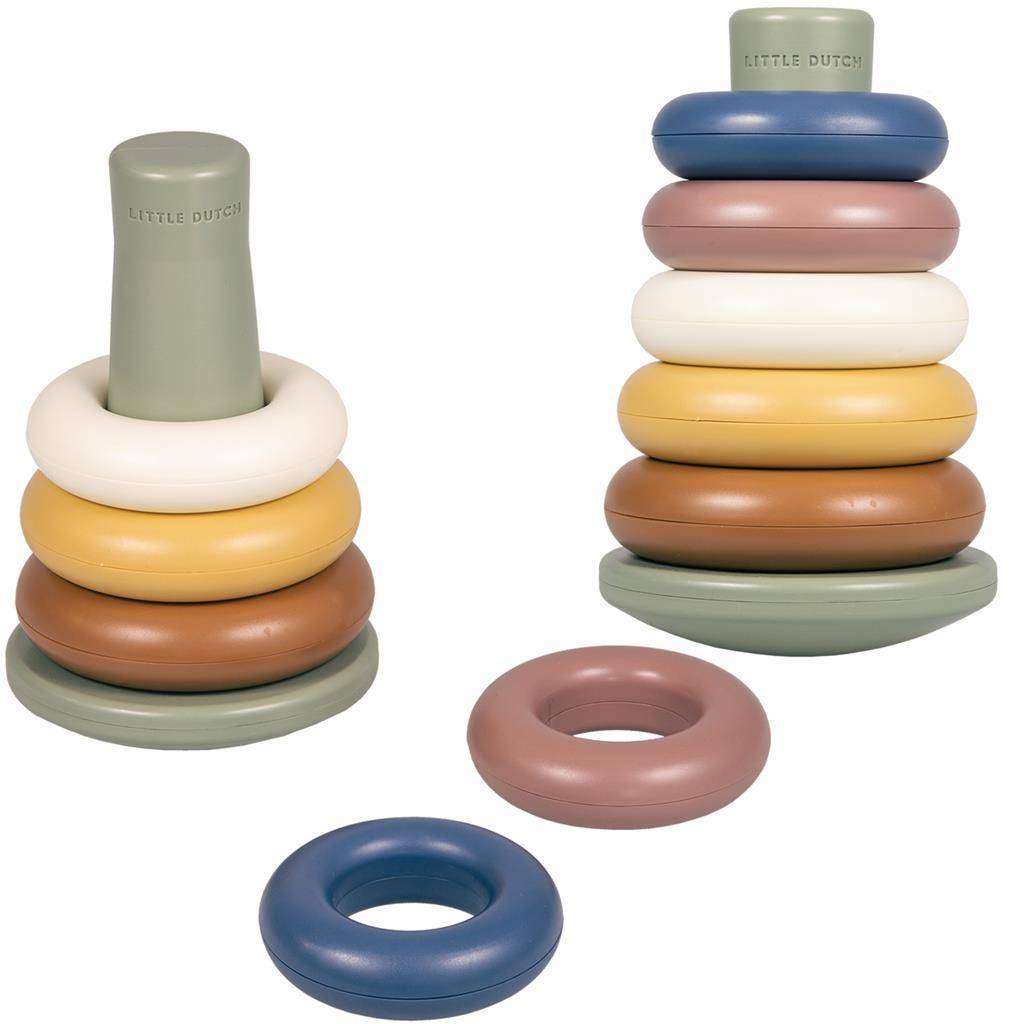 Vintage Plastic Stacking Tower for Babies and Children