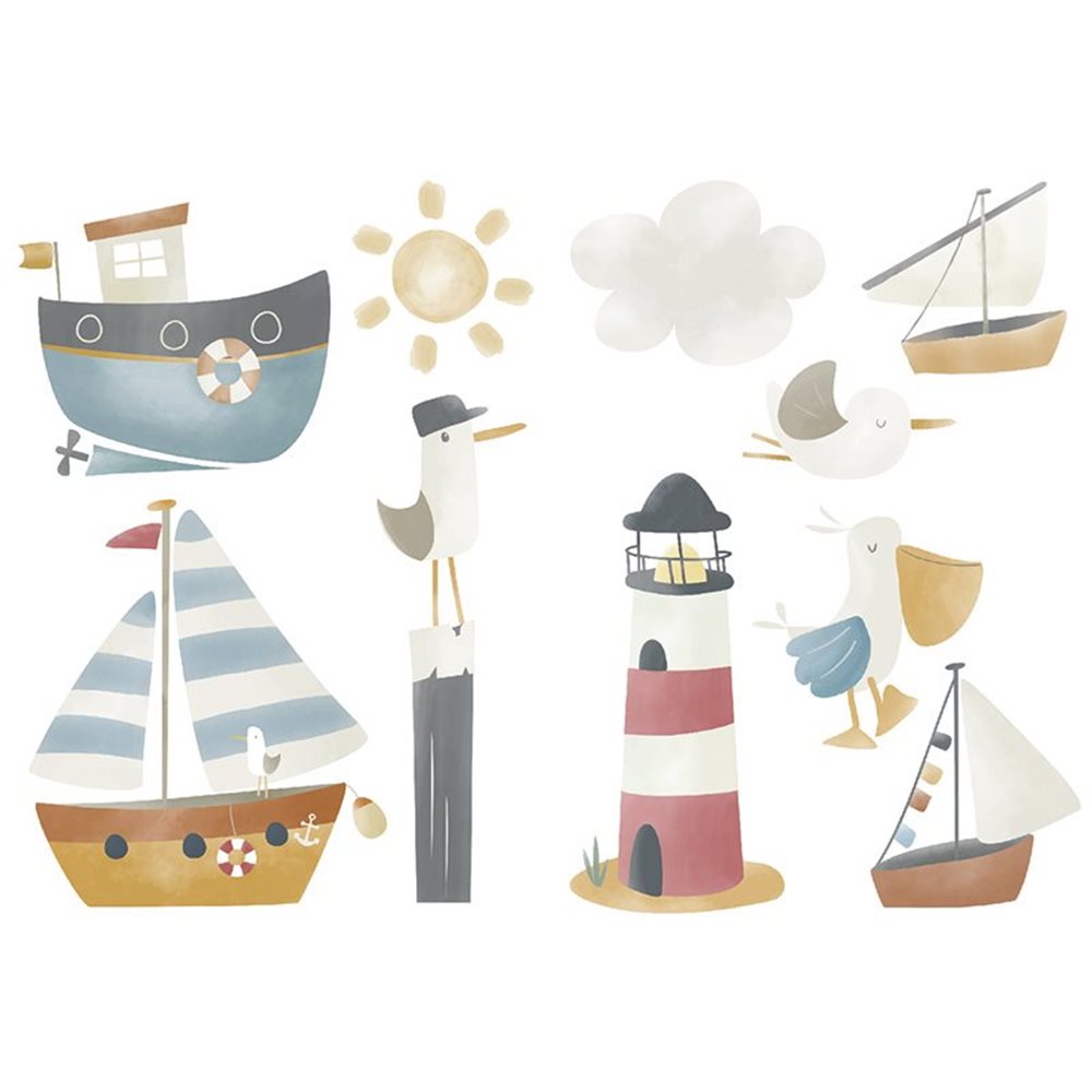 Sticker mural Sailors Bay | Little Dutch