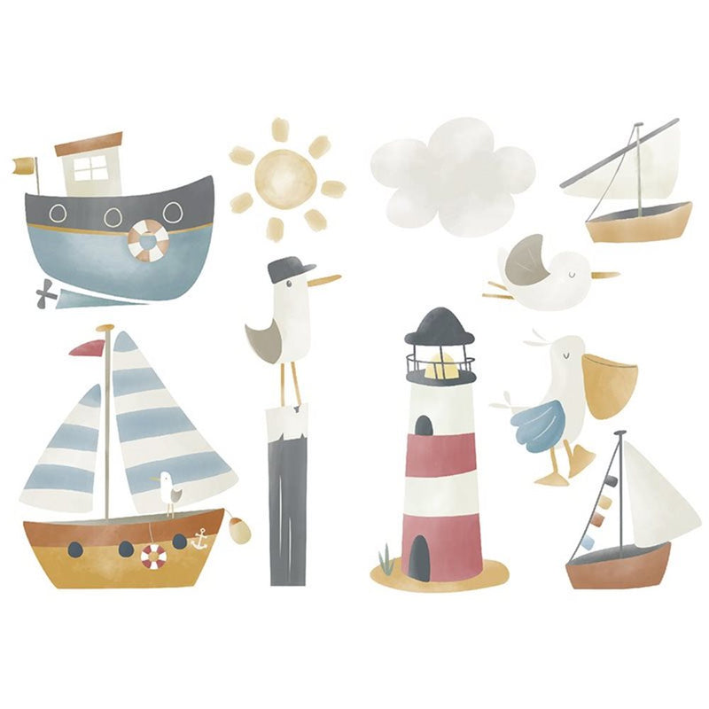 Sticker mural Sailors Bay | Little Dutch