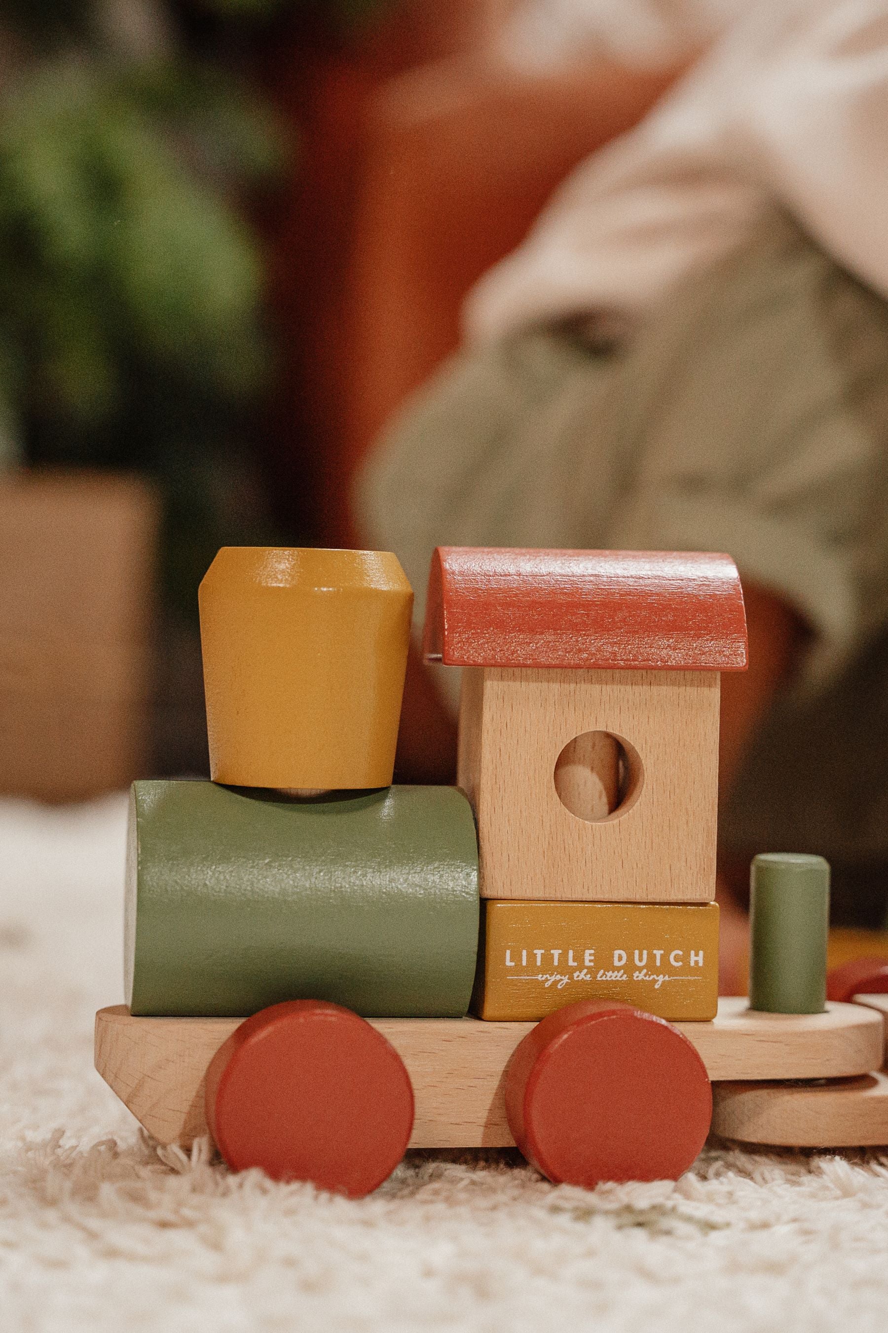 Train en bois personnalisé Noël – Cadeau de naissance