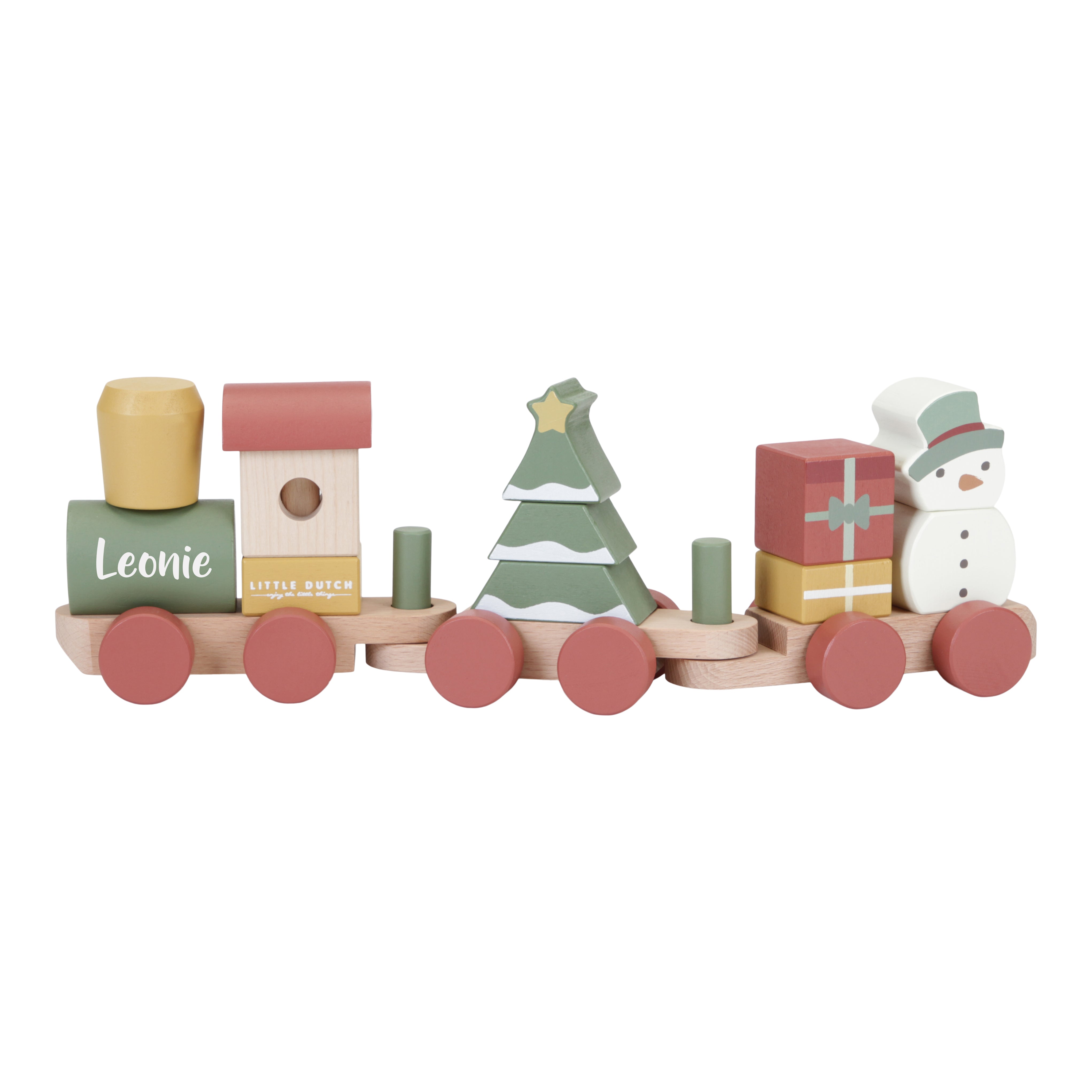 Train en bois personnalisé Noël – Cadeau de naissance