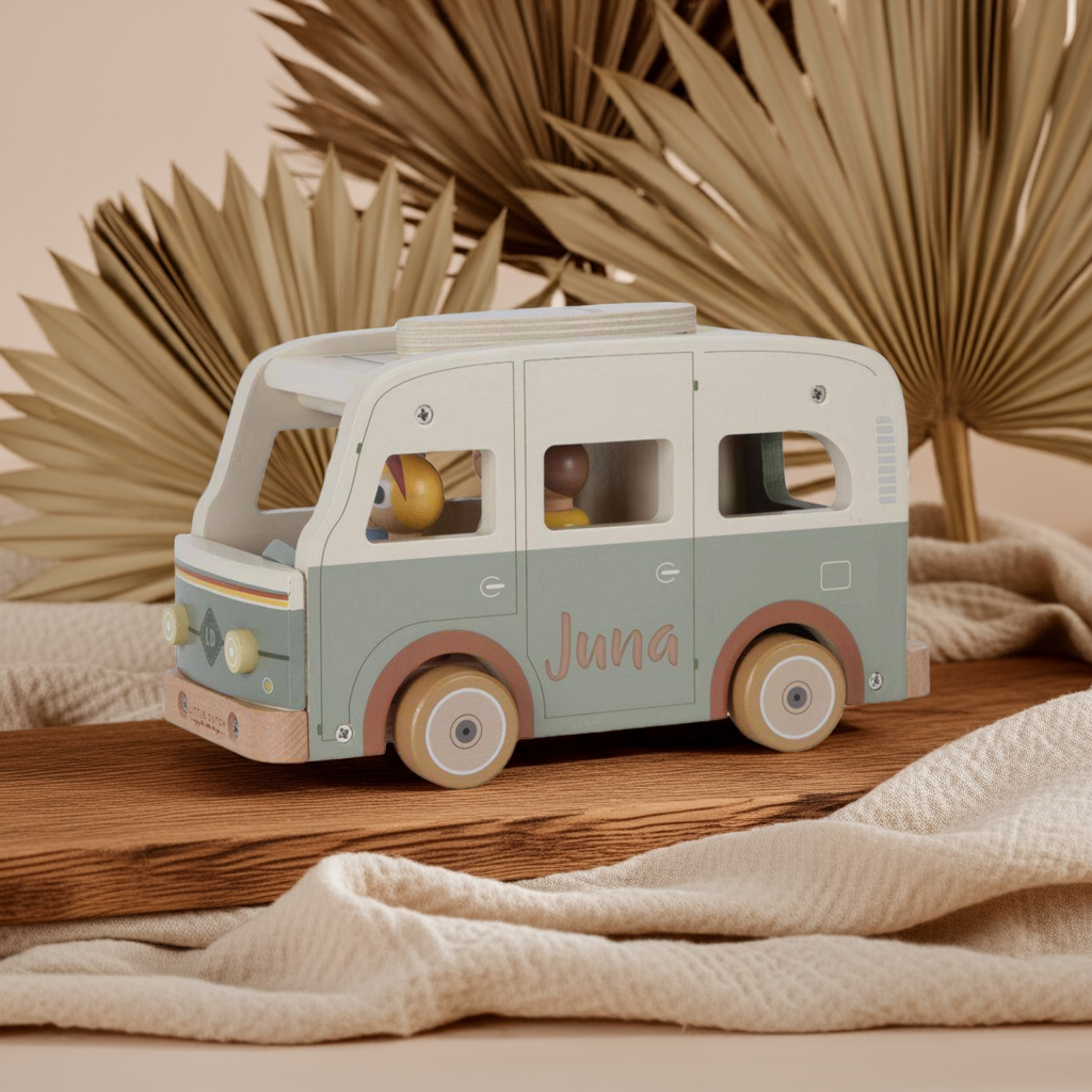 Camping-car rétro avec figurines – Jeu de rôle pour enfants