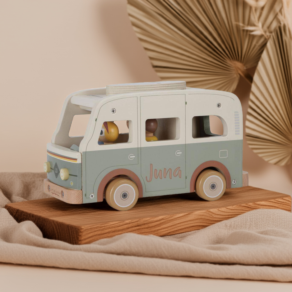 Camping-car rétro avec figurines – Jeu de rôle pour enfants