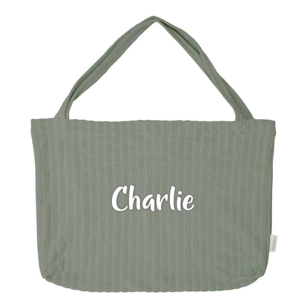 Sac maman Pure Olive, taille unique | Little Dutch