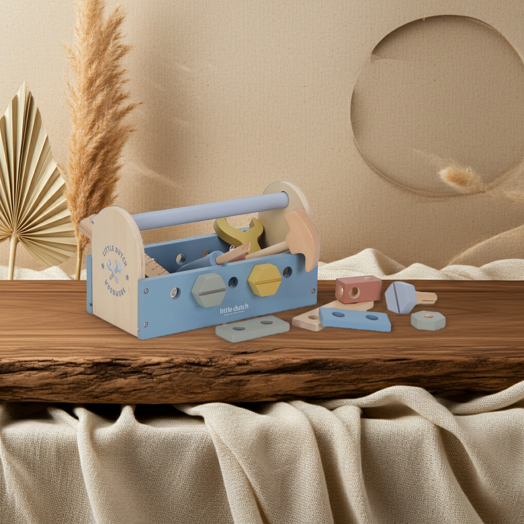 Boîte à outils en bois pour enfants | Schmatzepuffer