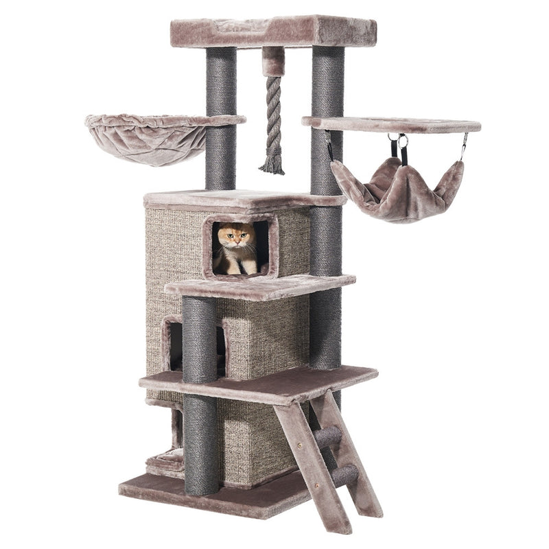 Nobby Kratzbaum Raya in Cappuccino, 58 × 58 × 161 cm