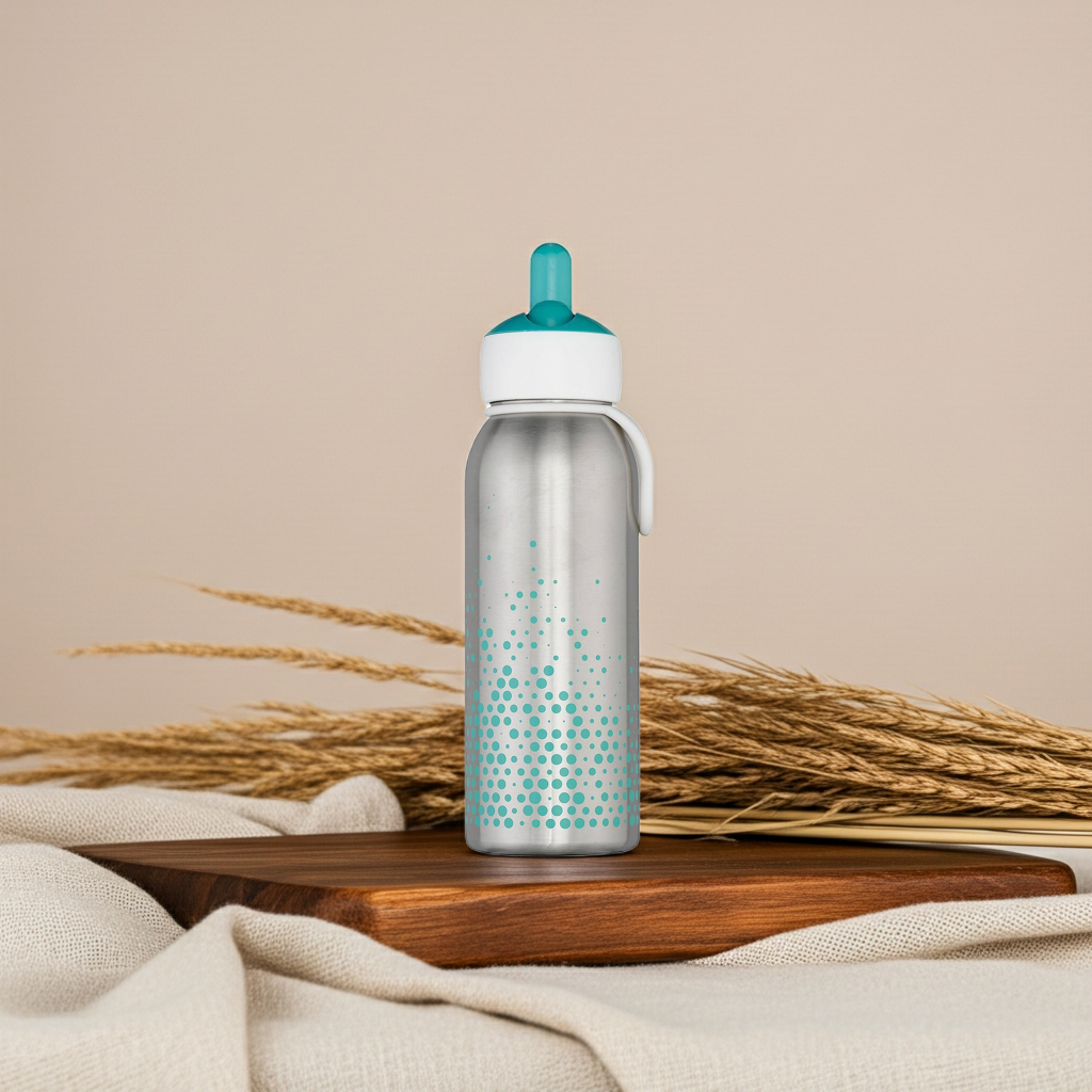 Bouteille isotherme Flip-up 350 ml Turquoise – Gourde Mepal pour enfants