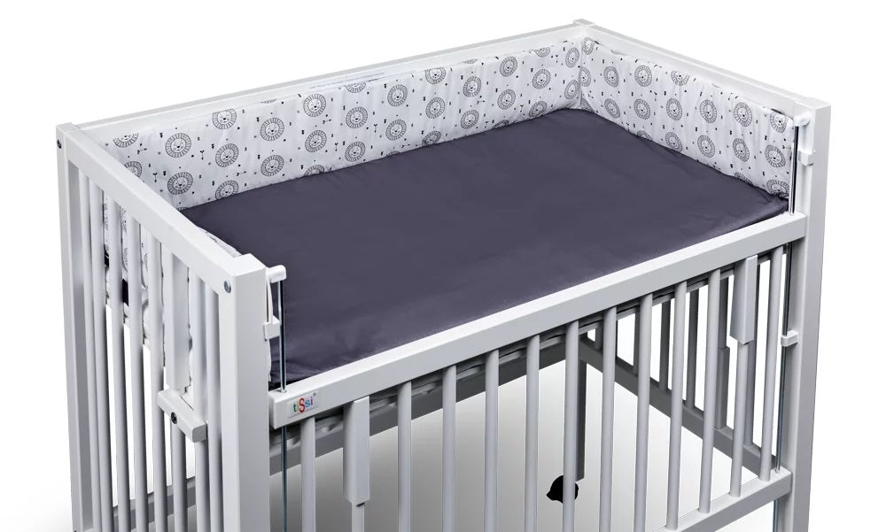 Tour de lit Lions 90x50 cm MAXI Gris | tiSsi®