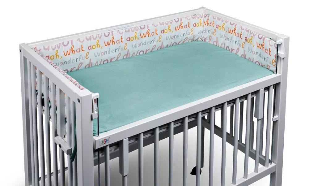 Tour de lit Wonderful World 90x50 cm MAXI Menthe | tiSsi®
