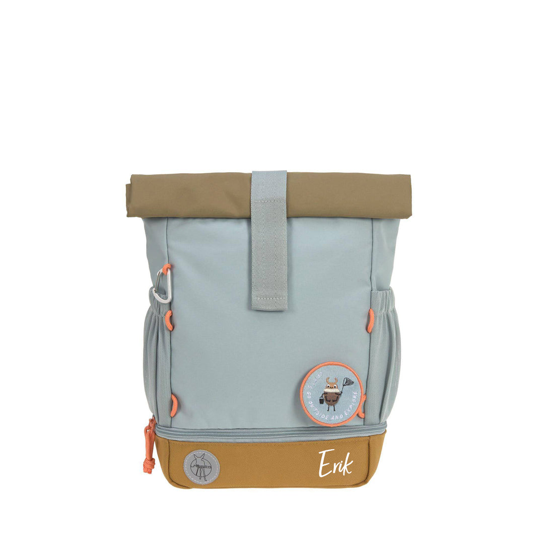 Sac à dos roll-top, naturel/bleu clair | Lässig