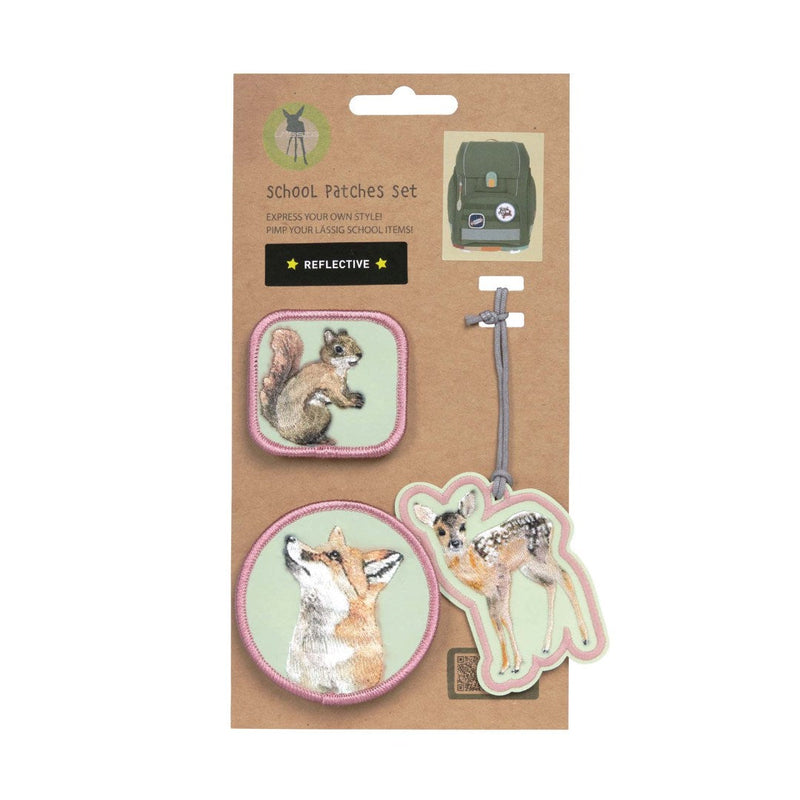 Patchs et pendentifs pour cartable forêt | Lässig