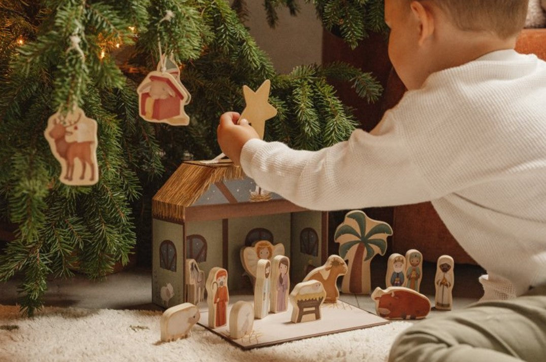 Crèche de Noël X-Mas avec valisette de jeu