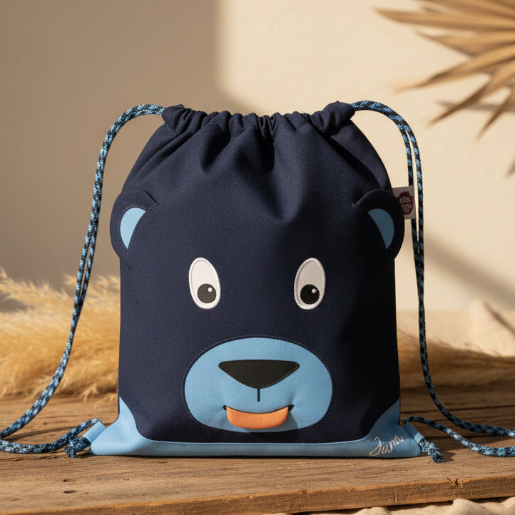 Sac de sport Bear, bleu | Affenzahn