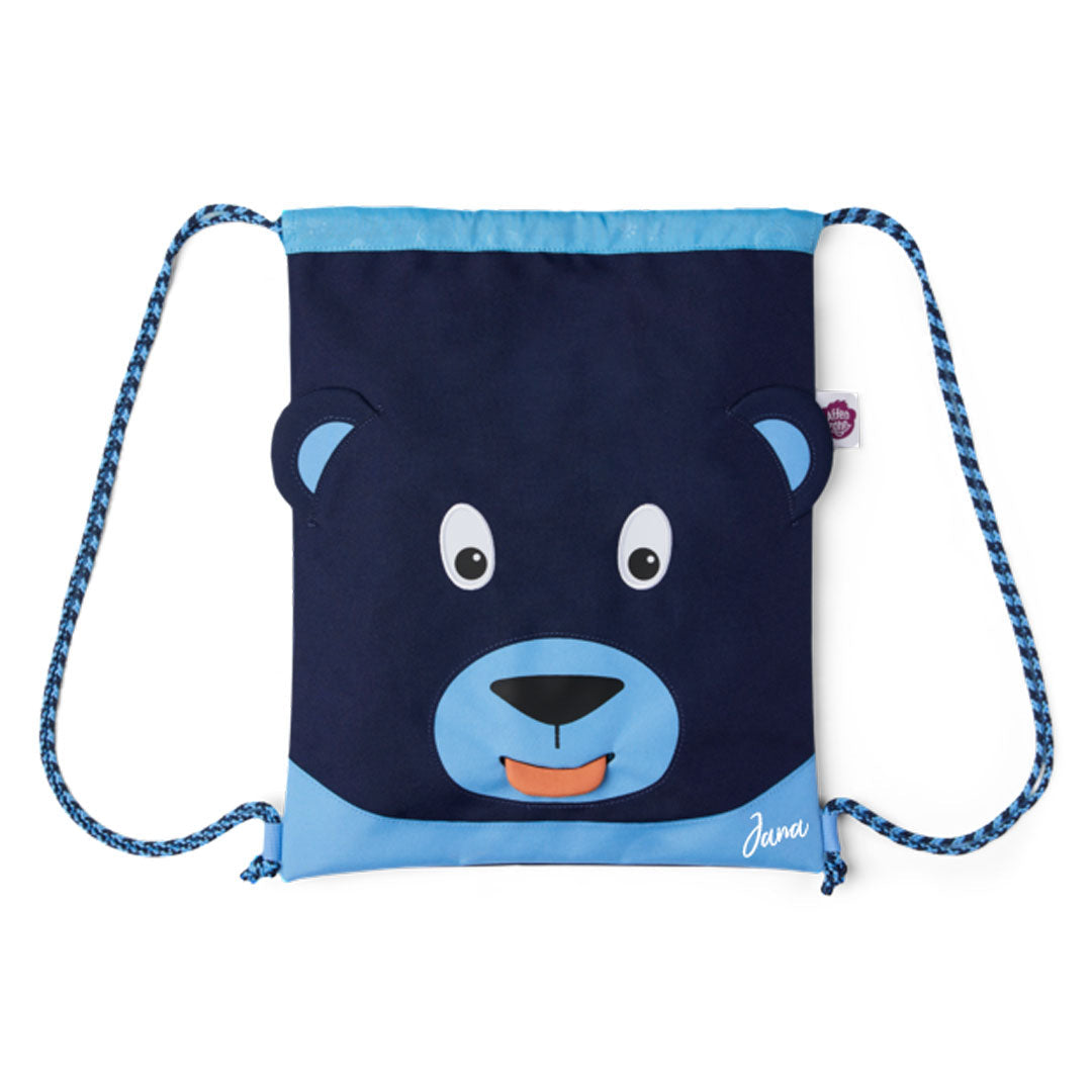 Sac de sport Bear, bleu | Affenzahn