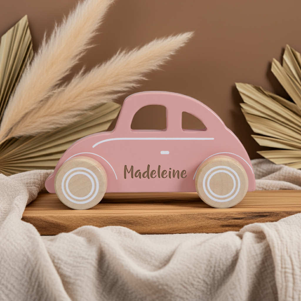 Auto Holz Pink / Rosa