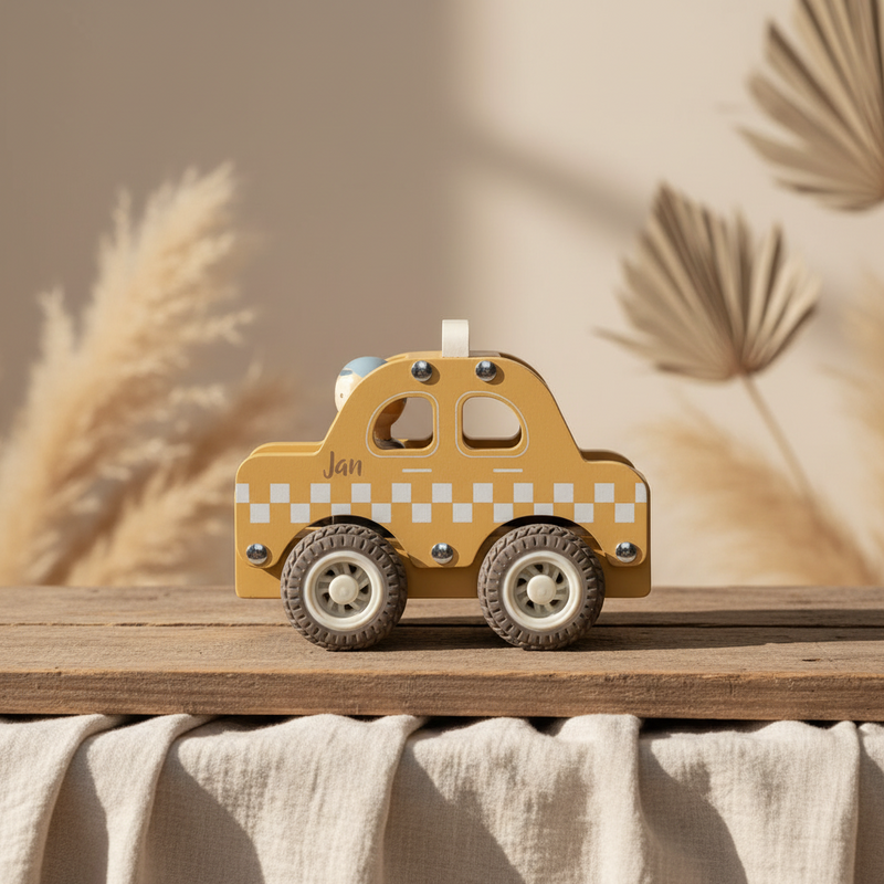 Wooden Taxi for Children – Playful Fun for Little Explorers