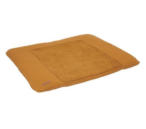 Housse de matelas à langer 75 x 85 cm, ocre pur, épices | Little Dutch