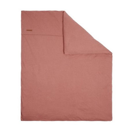 Housse pour couverture de berceau rose blush pur | Little Dutch
