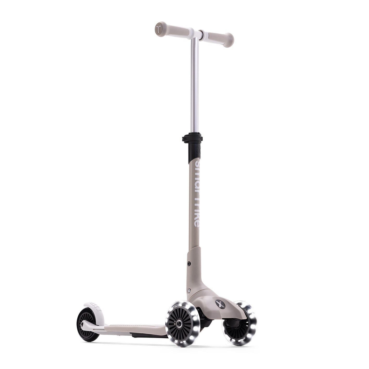 Xtend Mini+ Kinder Scooter in Beige, mitwachsend und höhenverstellbar, faltbar für flexible Nutzung und langfristigen Fahrspaß im Alltag
