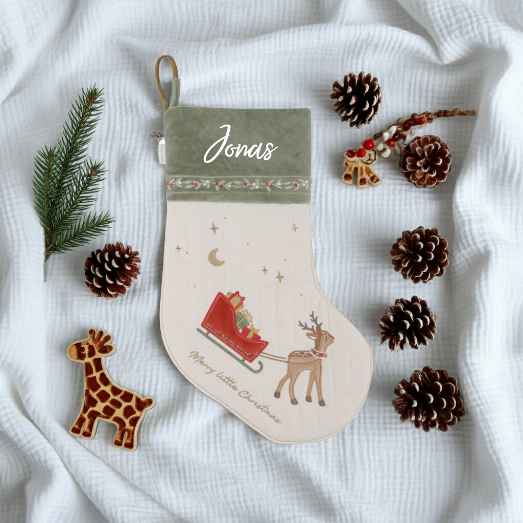 Christmas stocking Santa boot
