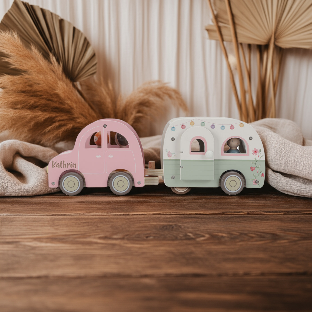 Voiture jouet avec caravane – Jouet d'imitation pour enfants